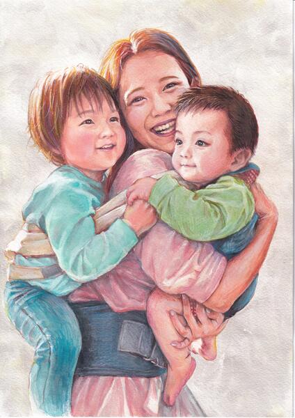 Lisa Nakazono and her kids Vol.2-04