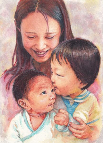 Lisa Nakazono and her kids Vol.1-05