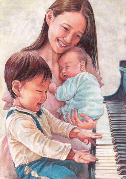 Lisa Nakazono and her kids Vol.4-02