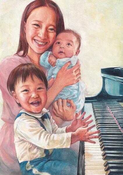 Lisa Nakazono and her kids Vol.4-03