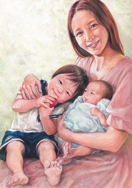 Lisa Nakazono and her kids Vol.2-01