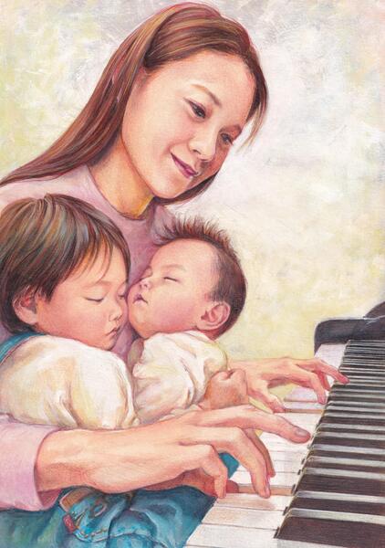 Lisa Nakazono and her kids Vol.5-01