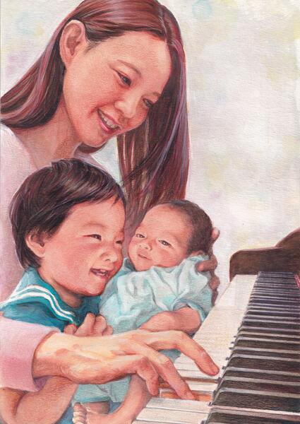 Lisa Nakazono and her kids Vol.3-02