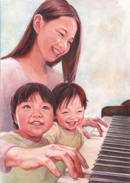 Lisa Nakazono and her kids Vol.5-04