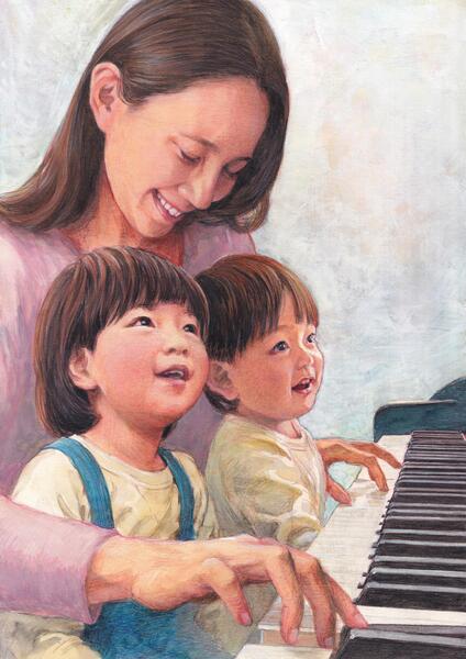 Lisa Nakazono and her kids Vol.6-04