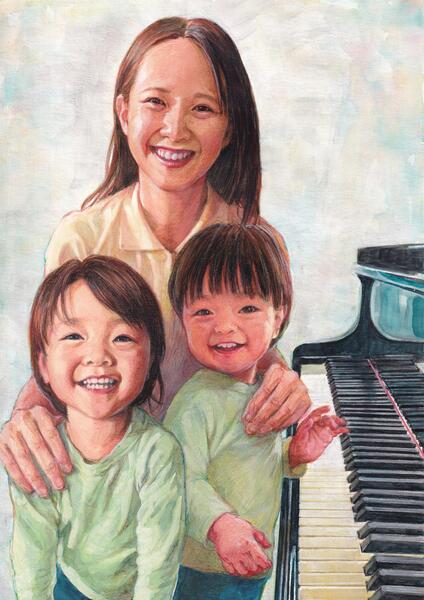 Lisa Nakazono and her kids Vol.5-05